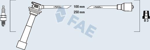 FAE 85806 - Комплект проводів запалювання avtolavka.club