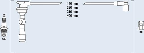 FAE 85397 - Комплект проводів запалювання avtolavka.club