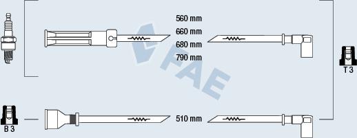 FAE 85350 - Комплект проводів запалювання avtolavka.club