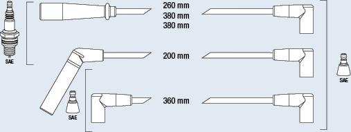 FAE 86011 - Комплект проводів запалювання avtolavka.club
