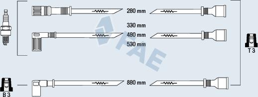 FAE 83940 - Комплект проводів запалювання avtolavka.club