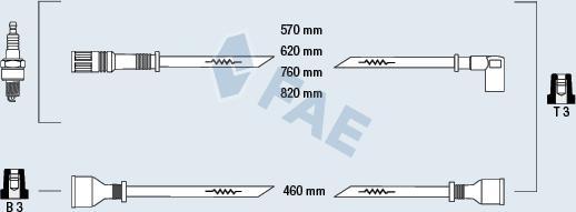 FAE 83400 - Комплект проводів запалювання avtolavka.club