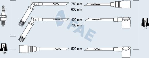 FAE 83800 - Комплект проводів запалювання avtolavka.club