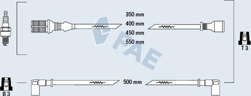 FAE 83810 - Комплект проводів запалювання avtolavka.club