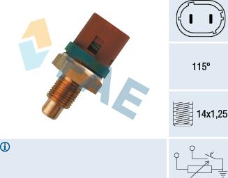 FAE 34230 - Датчик, температура охолоджуючої рідини avtolavka.club