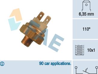 FAE 35480 - Датчик, температура охолоджуючої рідини avtolavka.club