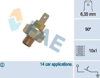 FAE 35345 - Датчик, температура охолоджуючої рідини avtolavka.club