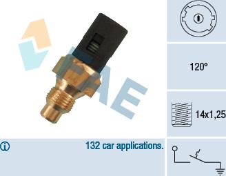 FAE 35250 - Датчик, температура охолоджуючої рідини avtolavka.club