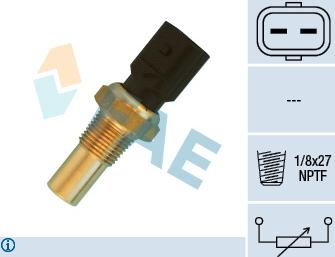 FAE 33540 - Датчик, температура охолоджуючої рідини avtolavka.club