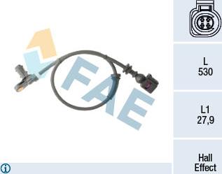 FAE 78295 - Датчик ABS, частота обертання колеса avtolavka.club