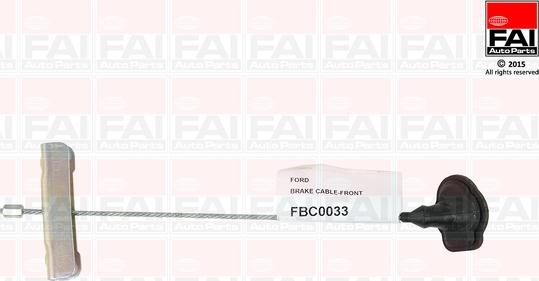 FAI AutoParts FBC0033 - Трос, гальмівна система avtolavka.club