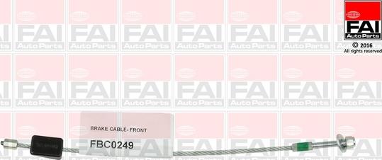 FAI AutoParts FBC0249 - Трос, гальмівна система avtolavka.club