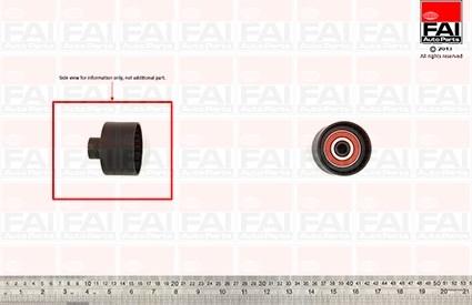 FAI AutoParts T9322 - Паразитний / Провідний ролик, зубчастий ремінь avtolavka.club