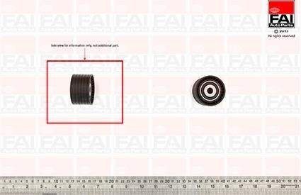 FAI AutoParts T9370 - Паразитний / Провідний ролик, зубчастий ремінь avtolavka.club