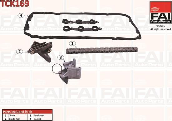 FAI AutoParts TCK169 - Комплект ланцюга приводу распредвала avtolavka.club