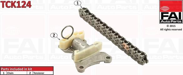 FAI AutoParts TCK124 - Комплект ланцюга приводу распредвала avtolavka.club