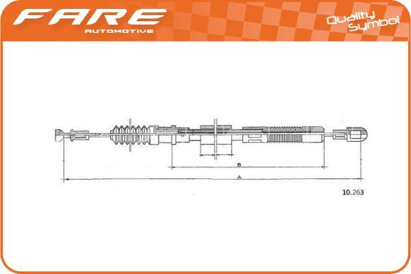 FARE SA 24701 - Трос, управління зчепленням avtolavka.club