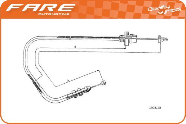 FARE SA 25635 - Тросик газу avtolavka.club