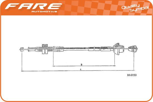 FARE SA 25739 - Тросик газу avtolavka.club