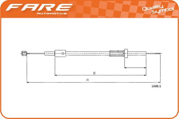 FARE SA 28359 - Тросик замка капота avtolavka.club