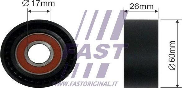 Fast FT44565 - Паразитний / провідний ролик, поліклиновий ремінь avtolavka.club