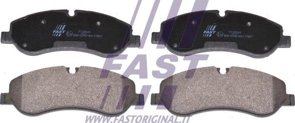 Fast FT29549 - Гальмівні колодки, дискові гальма avtolavka.club