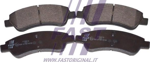 Fast FT29519 - Гальмівні колодки, дискові гальма avtolavka.club