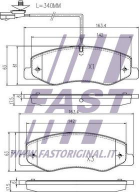 Fast FT29537 - Гальмівні колодки, дискові гальма avtolavka.club