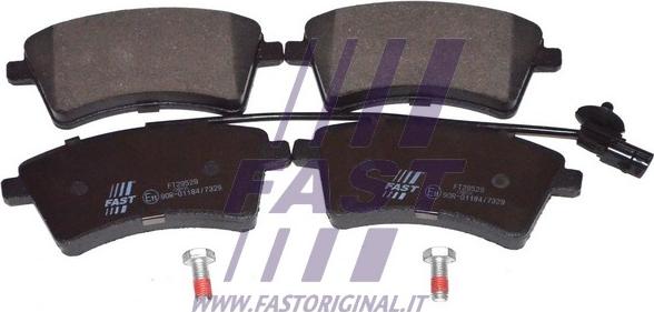 Fast FT29529 - Гальмівні колодки, дискові гальма avtolavka.club