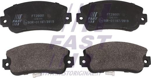 Fast FT29001 - Гальмівні колодки, дискові гальма avtolavka.club
