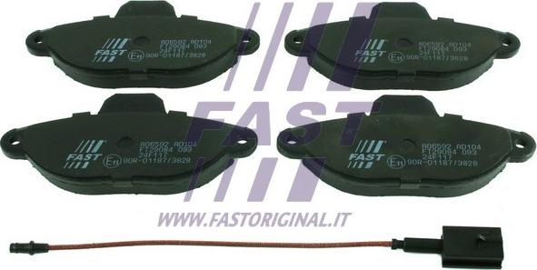 Fast FT29084 - Гальмівні колодки, дискові гальма avtolavka.club