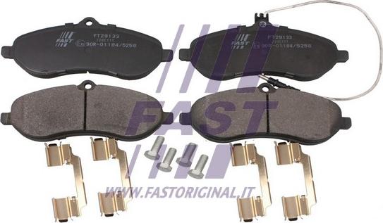 Fast FT29133 - Гальмівні колодки, дискові гальма avtolavka.club
