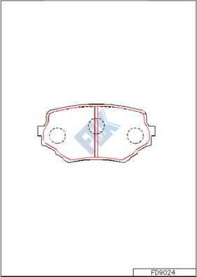 FBK FD9024 - Гальмівні колодки, дискові гальма avtolavka.club