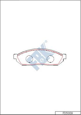 FBK FD5009 - Гальмівні колодки, дискові гальма avtolavka.club