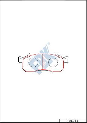 FBK FD5014 - Гальмівні колодки, дискові гальма avtolavka.club