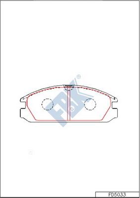 FBK FD5033 - Гальмівні колодки, дискові гальма avtolavka.club