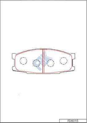 FBK FD6015 - Гальмівні колодки, дискові гальма avtolavka.club