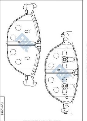 FBK FD14068S - Гальмівні колодки, дискові гальма avtolavka.club