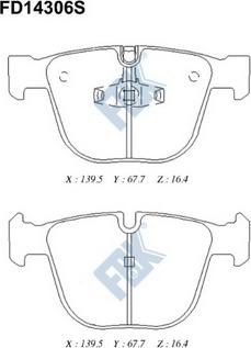 FBK FD14306S - Гальмівні колодки, дискові гальма avtolavka.club