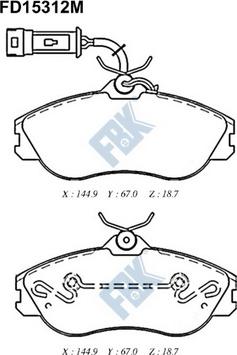 R Brake RB0873 - Гальмівні колодки, дискові гальма avtolavka.club