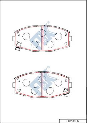 FBK FD2060M - Гальмівні колодки, дискові гальма avtolavka.club