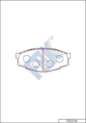 FBK FD2018 - Гальмівні колодки, дискові гальма avtolavka.club