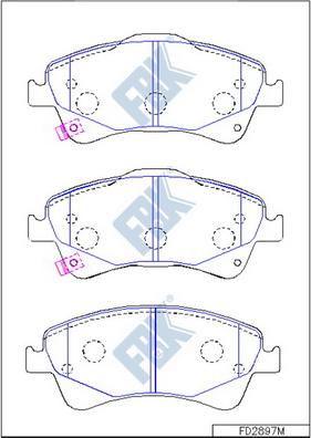 TOYOTA 0446505320 - Гальмівні колодки, дискові гальма avtolavka.club