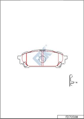 FBK FD7059M - Гальмівні колодки, дискові гальма avtolavka.club