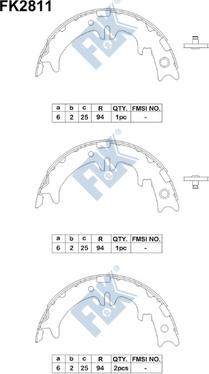 FBK FK2811 - Комплект гальм, барабанний механізм avtolavka.club