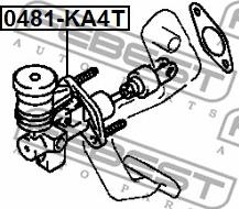 Febest 0481-KA4T - Головний циліндр, система зчеплення avtolavka.club