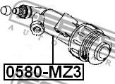 Febest 0580-MZ3 - Робочий циліндр, система зчеплення avtolavka.club