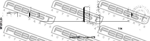 Febest 01110-014R - Амортизатор avtolavka.club