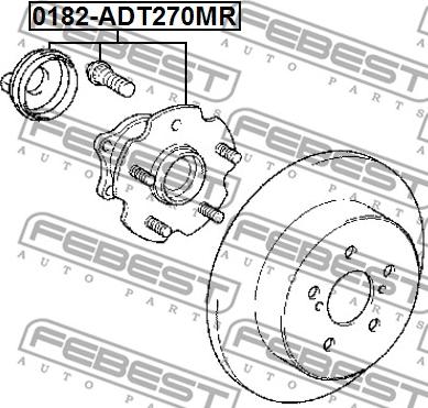 Febest 0182-ADT270MR - Маточина колеса avtolavka.club