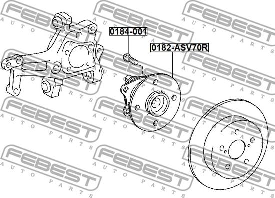 Febest 0182-ASV70R - Маточина колеса avtolavka.club